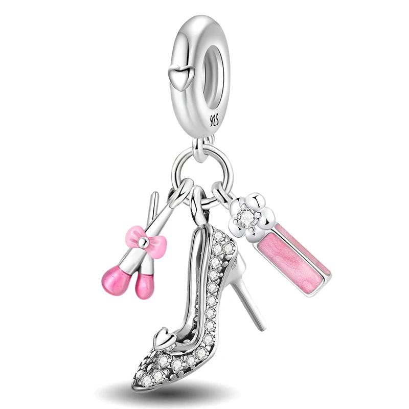 Медь Сладкий Пончик Розовый Автомобиль Жизнь Путешествия Шармы Бусина Сделай Сам Браслет Браслет Изготовление Подарок Высокое Качество Изысканные Ювелирные Изделия