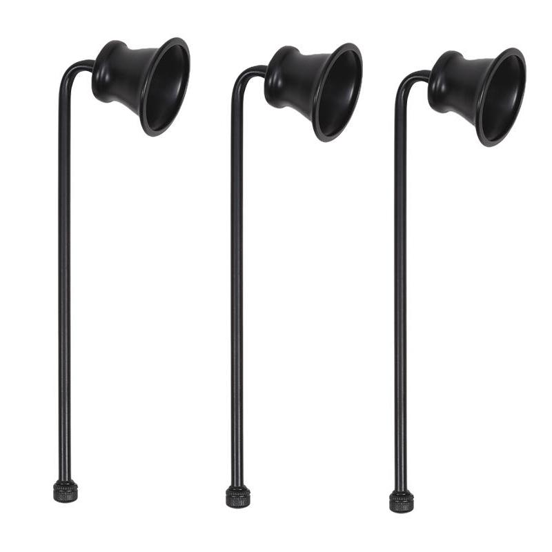 Candle Snuffer Stainless Steel Smokeless Candles Wick Bell snuffer Put Off flame Tool Cutter Black Gold Rose Silver Decoration