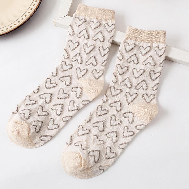 Синие носки с цветочным принтом, винтажные длинные носки, женские японские модные уличные носки в стиле Харадзюку в стиле ретро, ​​милые милые носки для девочек Kawaii