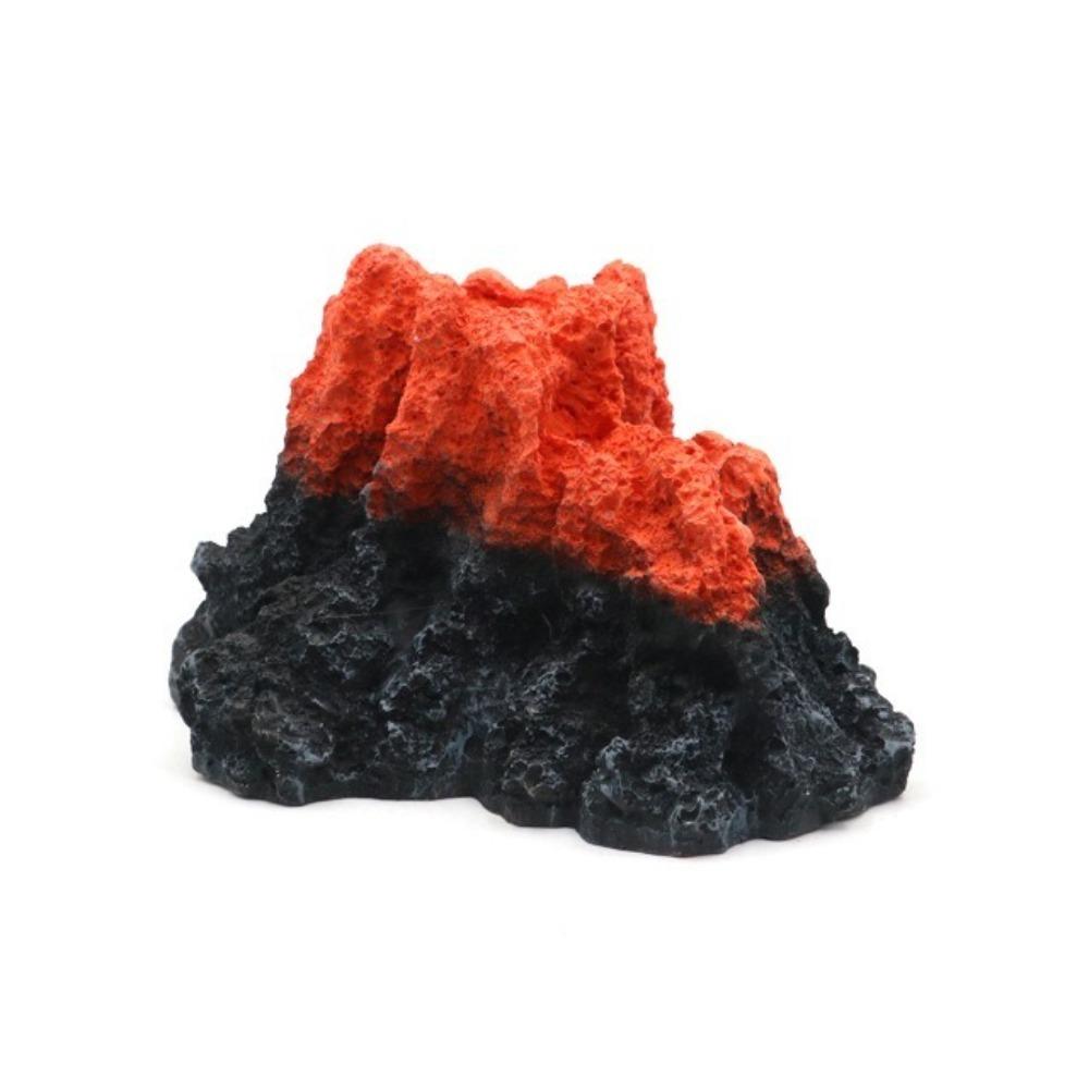 Natural Style Volcano Oxygen Pump Decor Simulated Fish Tank Air Pump Volcano Home Desktop Crafts