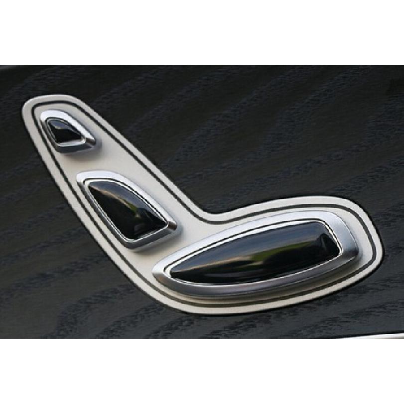 For Mercedes-Benz GLC 2016-2019 Black ABS Seat Memory Button Switch Cover Trim