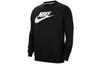 Nike Толстовки Мужские Черные С Круглым Вырезом Умеренная Обычная CU4474-010