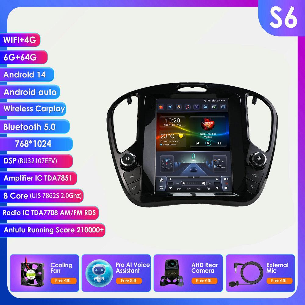 Мультимедийная магнитола на Android для Nissan Juke 2011-2018 для Infiniti ESQ 2014-2019 Carplay Auto 9,7-дюймовый вертикальный экран Стерео