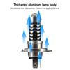 Фара для мотоцикла LED H4 H6 BA20D P15D H4 Hi/Low двухцветная фара с линзой проектора, лампочка с мотором, фары дальнего света, передняя фара DRL