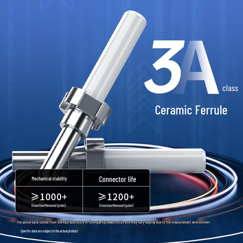 ZKOPTO MPO-MPO Female B Polarity OM3 Multimode Fiber Patch Cable