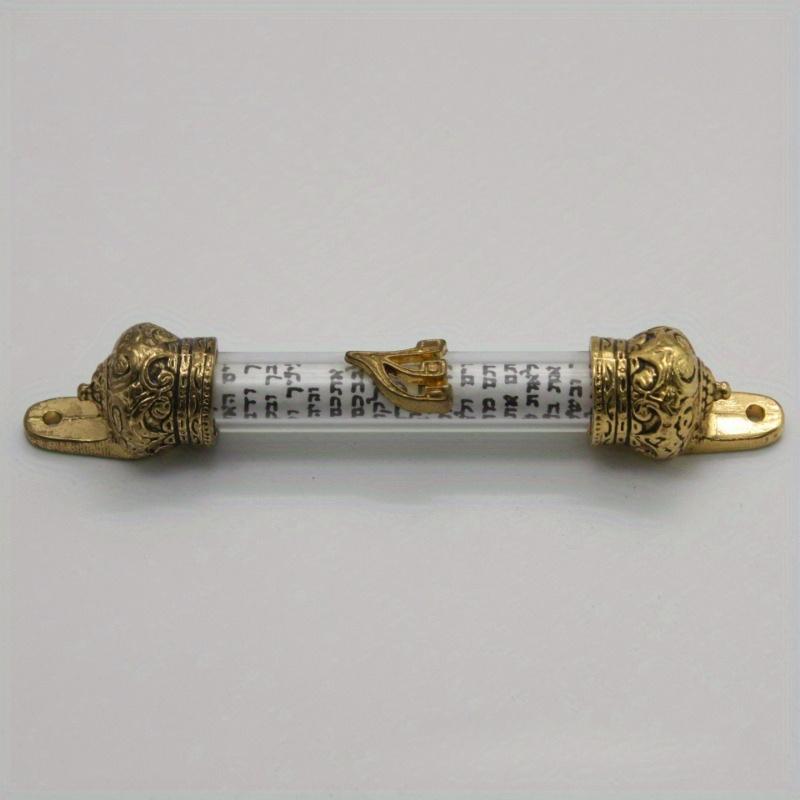 Металлическая мезуза для двери, еврейский подарок с религиозным свитком, подходит для дома, иудаики, свадеб и использования на открытом воздухе.