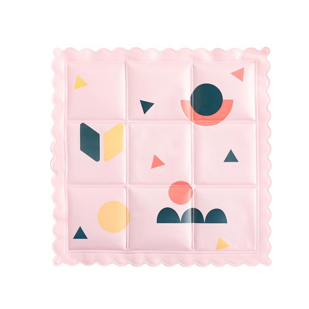 Cartoon Print Cooling Ice Pad Seat Cover Cushion Summer Cool Mat For Bedroom Living Room