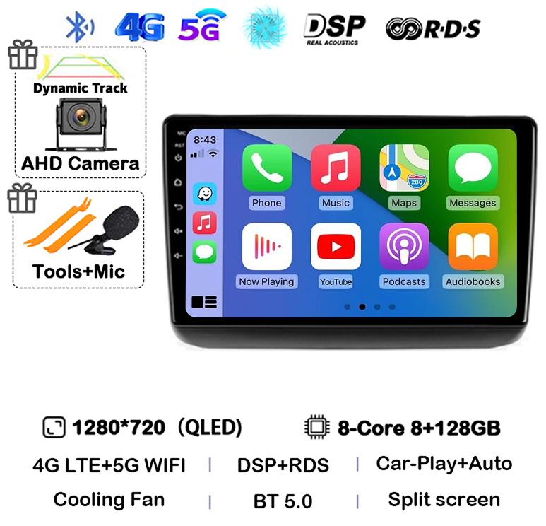 Android 14 Auto Carplay WIFI+4G для Jeep Grand Cherokee WK2 2013 - 2020 Автомобильное радио GPS навигация Мультимедиа Видеоплеер Стерео