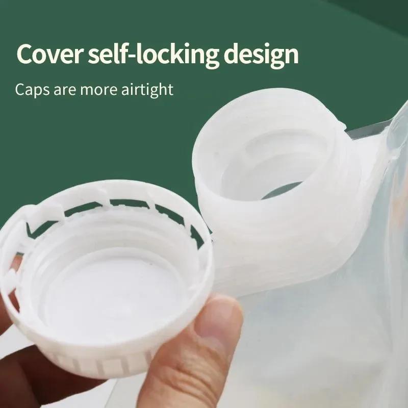 Портативный пакет для упаковки пищевых продуктов Прозрачный самостоятельный пакет-распылитель для пищевых продуктов Пакет для упаковки пищевых продуктов Жидкие твердые дорожные сумки для хранения