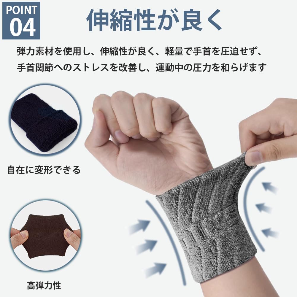 Wristband Sports Band Wrist Support [Set of 2] Water Absorbent,