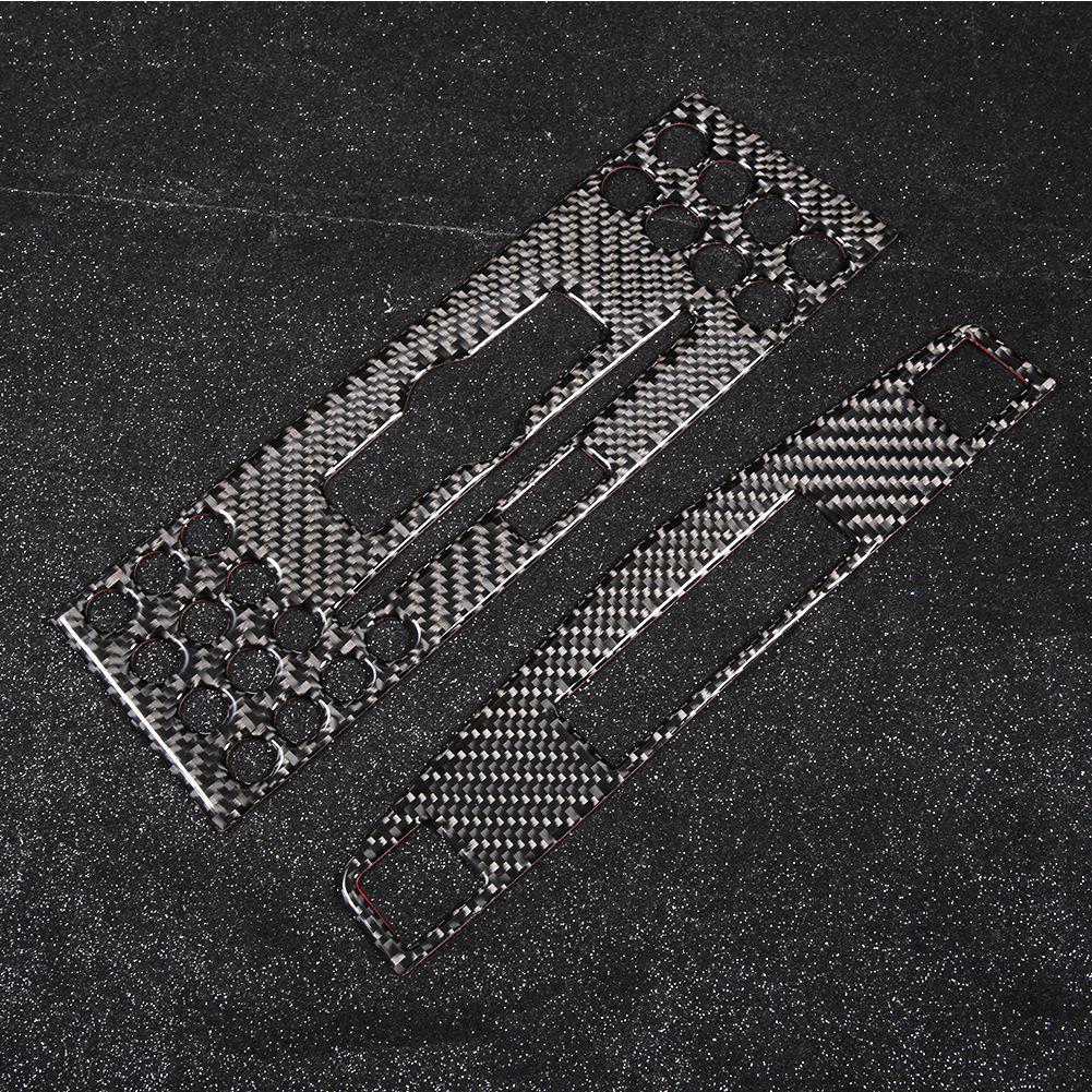 Накладка на панель навигации центральной консоли из углеродного волокна для Mercedes Benz C Class W204 2005 2012