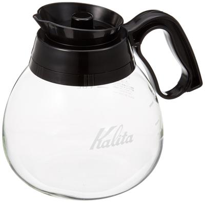 Кофейный графин Kalita из термостойкого стекла черного цвета 1,8 л #32003