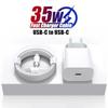 PD 35W Fast Charger For iPhone 16 15 14 13 12 11 Pro Max Fast Charging Cable For iPhone 16 15 Plus USB Type C Data Line Phone Adapter
