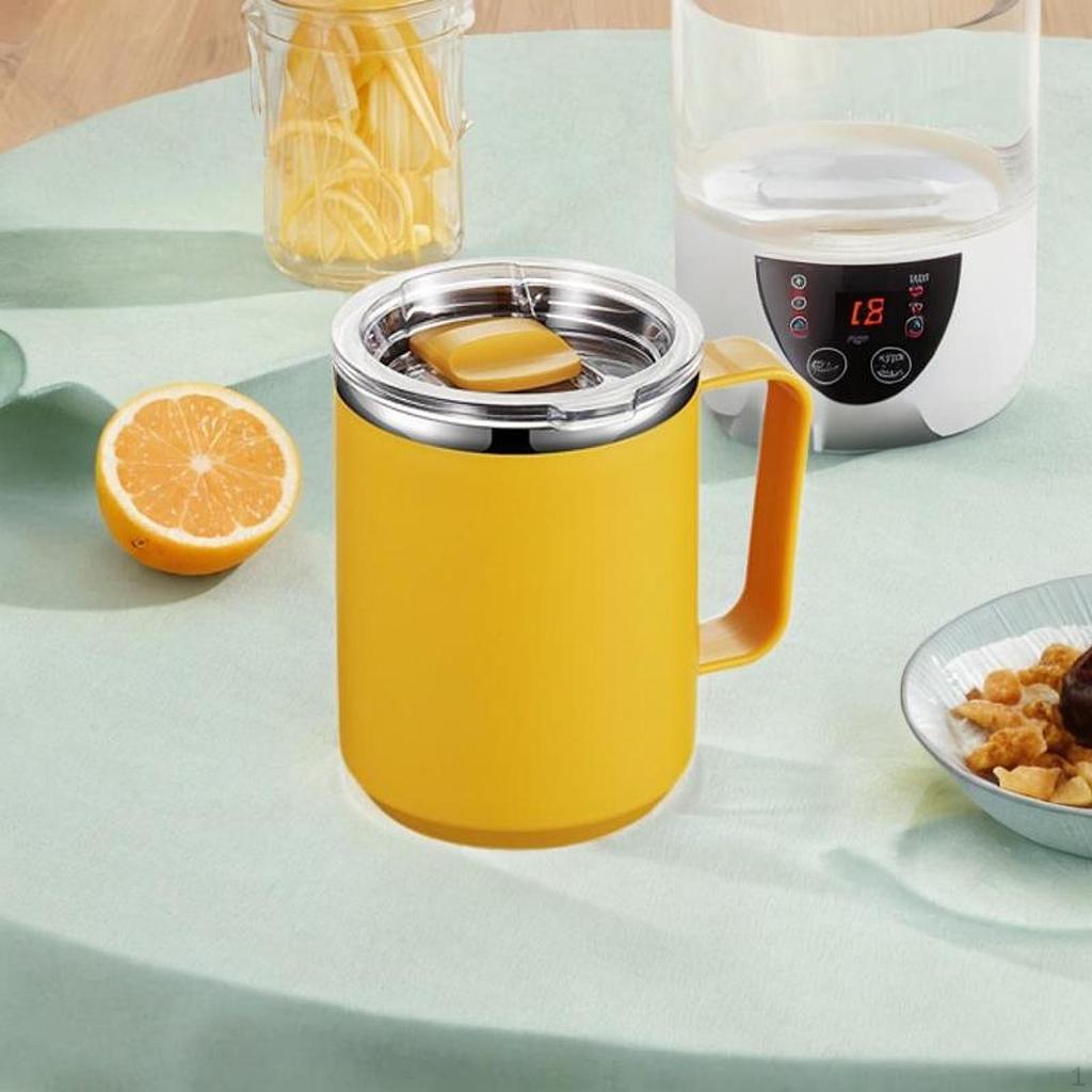 Кофейная кружка термос многоразовый двойной стенки герметичный с раздвижной крышкой для путешествий на вечеринку