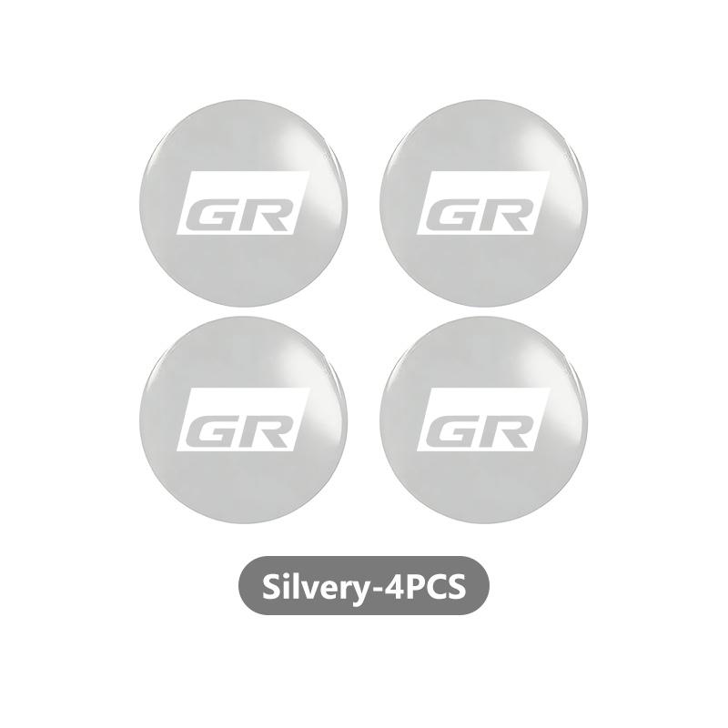 YDEM7 56mm 4pcs Car Wheel Center Hub Cap Badge Logo Sticker For Toyota Supra Aygo Prado RAV4 Hilux Yaris Corolla 4Runner
