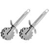 2 Pcs Meat Mallet Homemade Tenderizer Five-wheel Loosener Beef Steak Pounder Scroll Rolling Tool