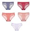 FINETOO 1/2PCS Sexy Mesh Breathable Women's Panties Lingerie Woman Underwear For Girls Briefs Femme Panties M-XL
