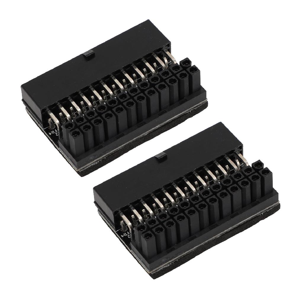 2PCS ATX 24 Pin 90 Degree адаптер материнская плата 24Pin Female to 24Pin Male 90 Degree Extension Connect