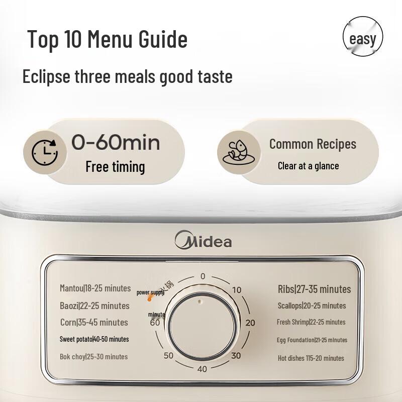 Midea 10.8L 3-Layer Electric Food Steamer