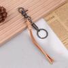 Cowhide Cowhide Tassel Key Chain Handmade Car Keychian Genuine Leather Keychain  Gift
