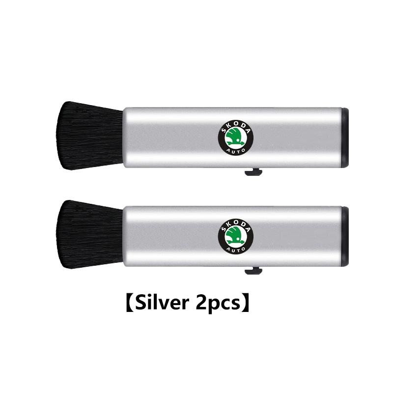 AAABS1 Car Retractable Cleaning Brush Air Conditioner Computer Cleaning Brush For Skoda Kamiq Karoq Octavia 2 3 Rapid Scala Kami Fabia