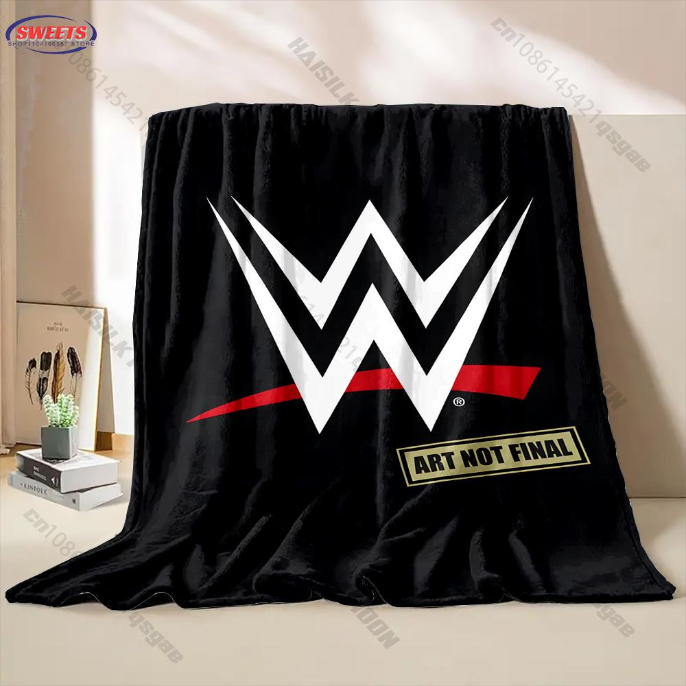 Фланелевое одеяло с принтом W-WWE, разных размеров, для сына, мужа, папы, супермягкое, пушистое, для спальни, дивана, офиса, отличные подарки