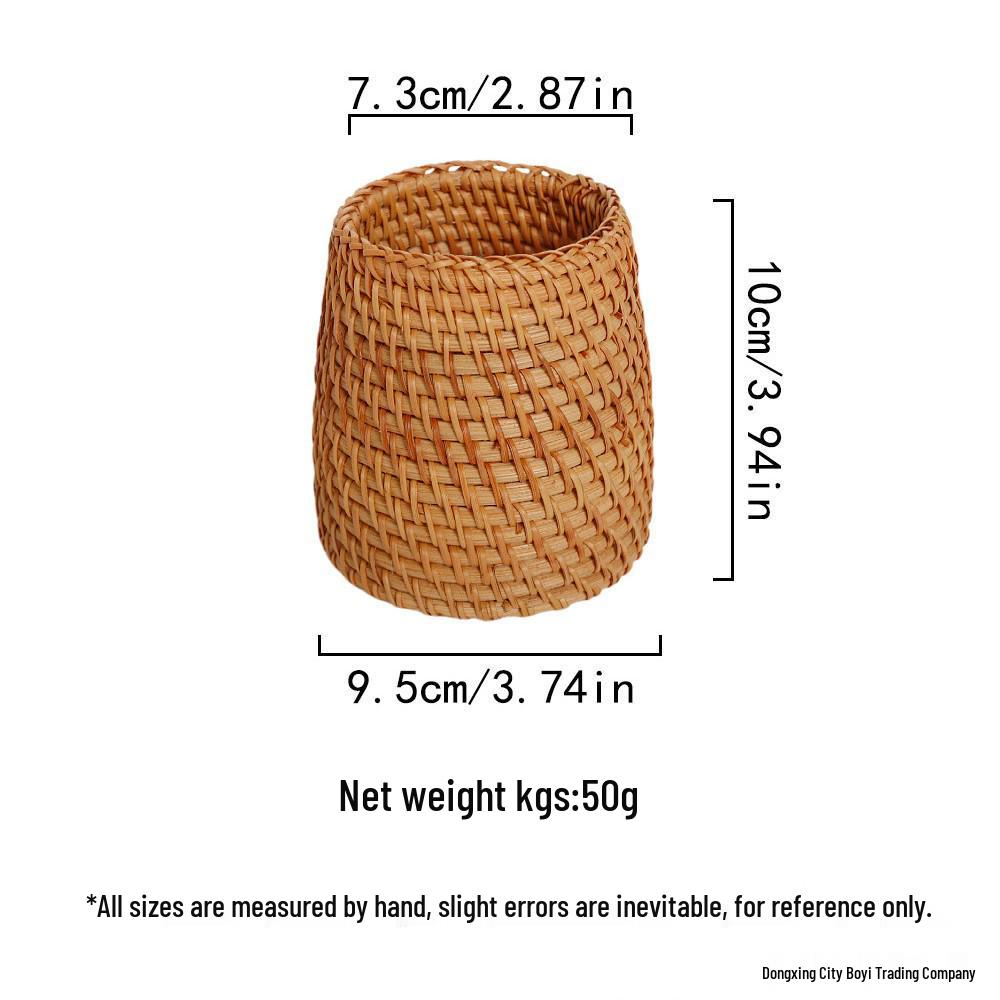 Вьетнамский ротанговый набор: чайница и подставка для ручек