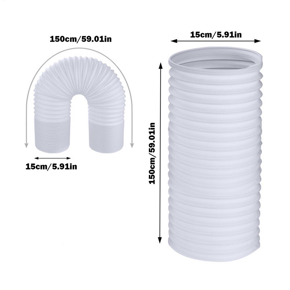 For Mobile Air Conditioning Duct Extension Pipe 130/150mm Telescopic Flexible Air Conditioner Exhaust Hose Accessories Vent Hose