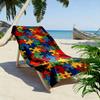 Colorful puzzle piece harmony Print beach towel, quick drying, suitable for travel, outdoor sports, jogging, the beach and swimming, gift