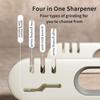 Professional four-stage sharpening tool- Stone design  Efficient grinding of various tools including ceramics and scissors - Anti-slip