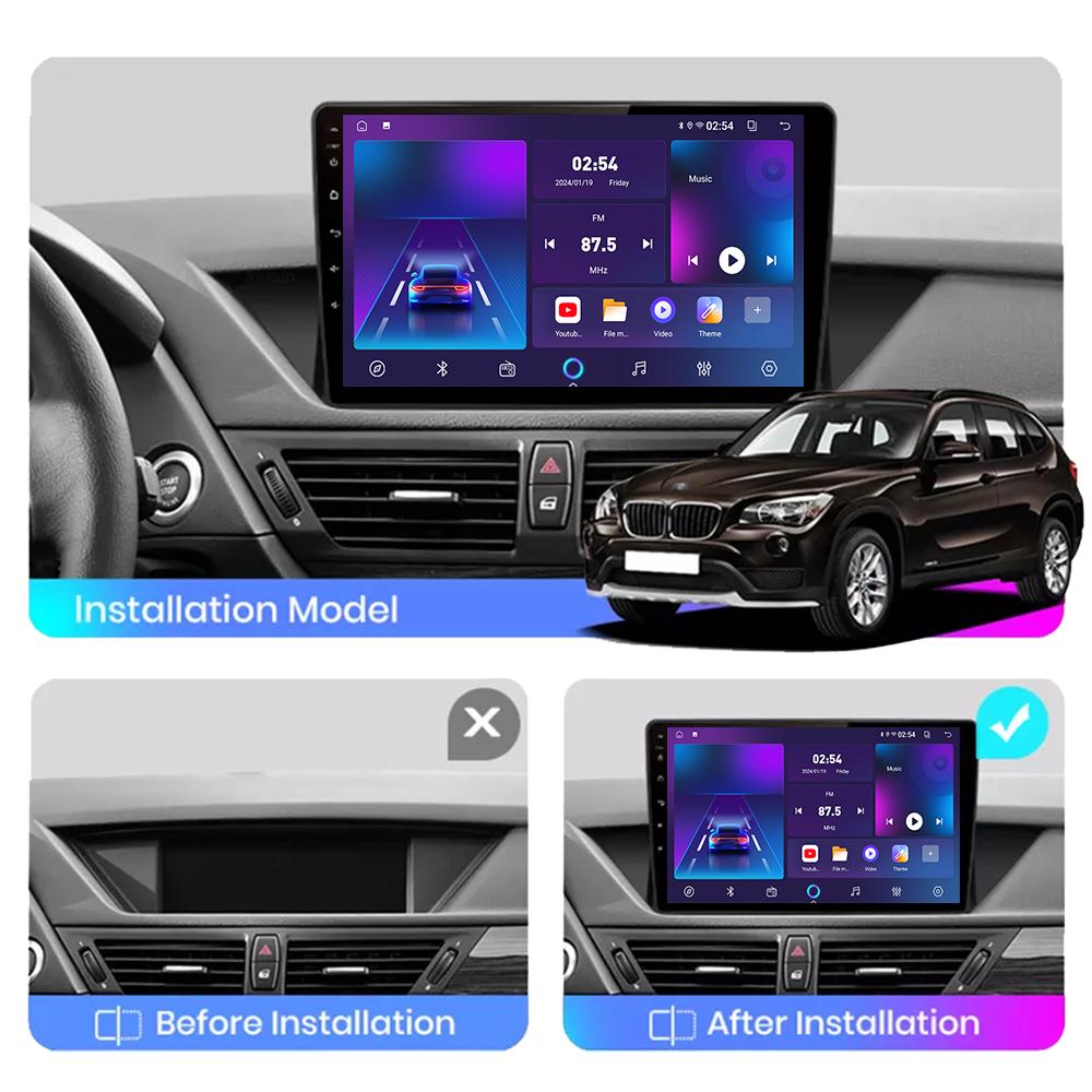 Android Carplay автомобильное радио для BMW X1 E84 2009-2012 мультимедийный проигрыватель головное устройство стерео GPS навигация BT WIFI 4+64 ГБ