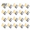 Compact Document Clip Transparent Metal Push Clips with Storage Case Multi-Purpose Binder for Pants Buckle Folder Hem Book Documents Reusable Colorful