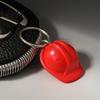 Plastic Key Chain 5Pcs Mini Security Helmet Keychain, Simulated Construction Backpack Accessories Ring Holder, Decorative Keychain Pendant for