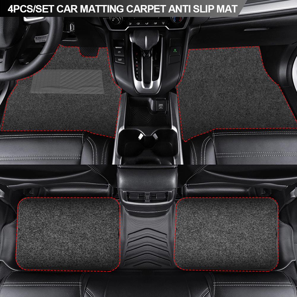 4 шт./компл. автомобильный противоскользящий коврик универсальный автомобильный защитный коврик для пола огнестойкий ПВХ-коврик для автомобиля внедорожника фургона грузовика аксессуары