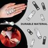 33Pcs Zipper Pull Replacement Repair Kit Slider Pull Tab Universal Fixer Metal Zippers for Head
