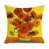 Linen Pillowcase Nordic Retro Van Gogh Oil Painting Watercolor Print Pillowcase New Home