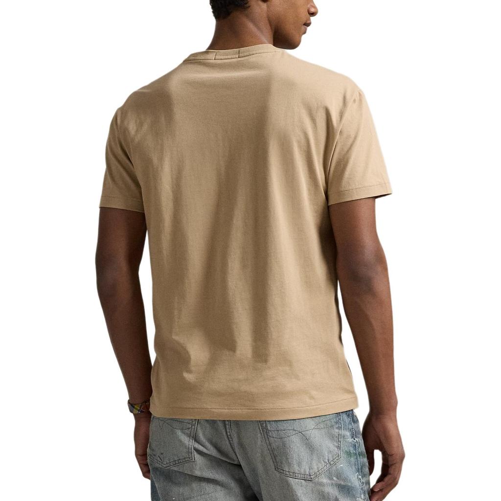 Polo Ralph Lauren Классический крой Футболка с круглым вырезом и вышивкой Унисекс Топы 710936585-028