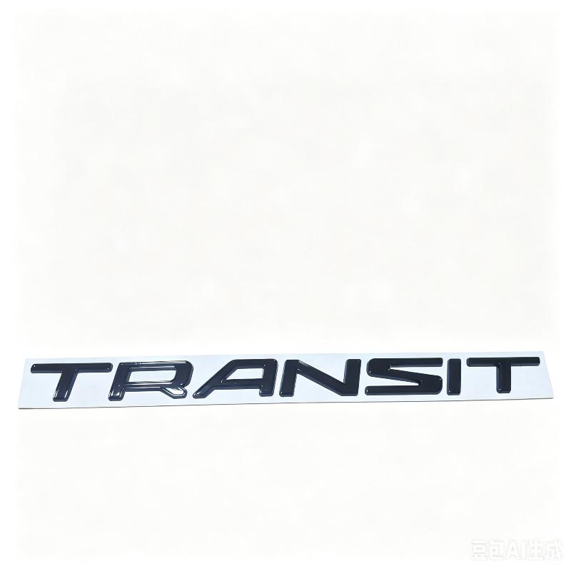 Transit car logo 3d letter tailgate sticker - custom modification decorative metal car decal