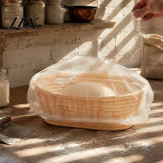 Proofing Basket Liners for Sourdough Non-woven Banneton Liners, Disposable Stretchable Fermentation Covers, Transparent Dough Covers Non Stick