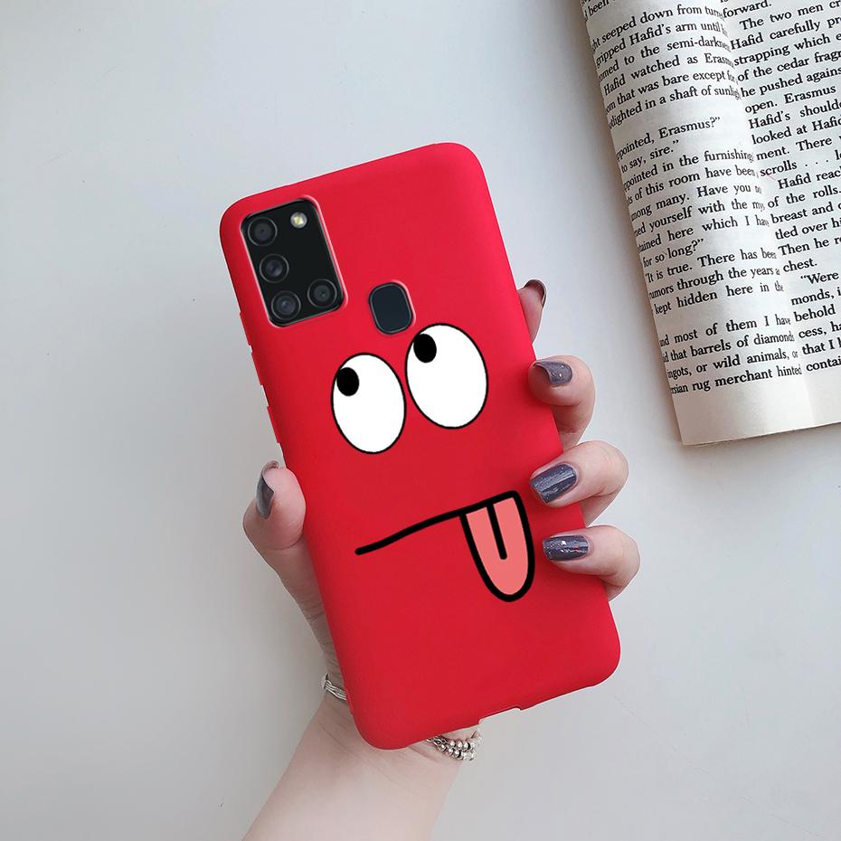 Чехол для Samsung Galaxy A21S Силиконовый Мягкий ТПУ Чехлы Бампер для Samsung A21S Чехол A217F A 21S A21 S 6.5" телефона Задняя крышка чехлы