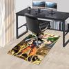 1pc Dragon Ball Z Goku Super Saiyan Office Chair Mat - Anime Cartoon Design, Non-Slip Carpet for Home Decor, Seasonal Gift, Suitable for Office and Li