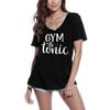Women's Novelty T-Shirt Gym and Tonic - Funny Vintage Tee Shirt