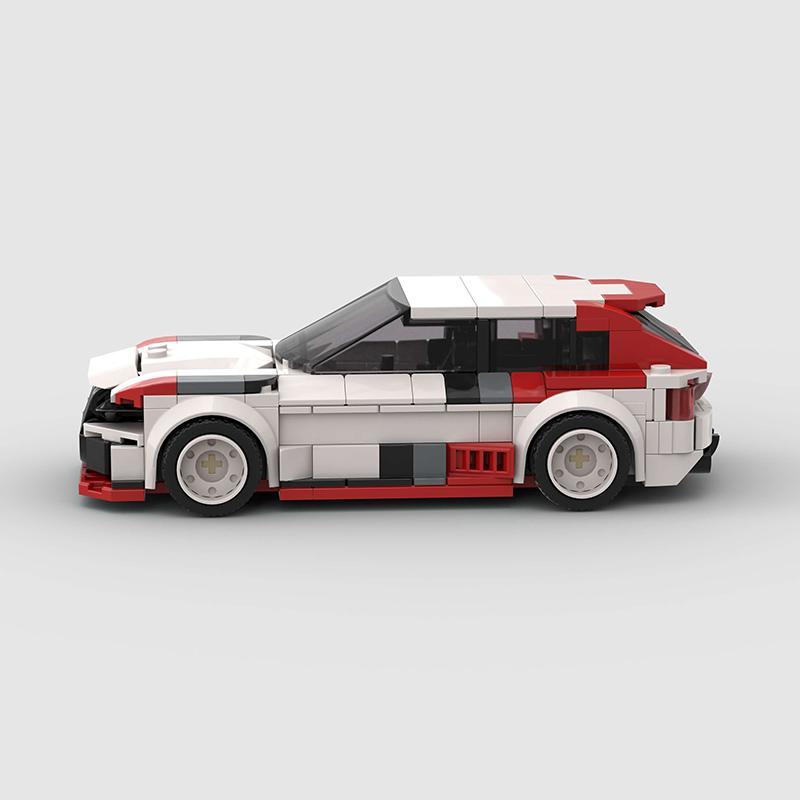 MOC Speed RS6 GT Городской Гоночный Автомобиль Спортивные Строительные Блоки Кирпичики Креативный Гараж Суперкар Гонщики Транспортные Средства Наборы Игрушки Подарок