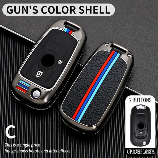 Car Key Cover for Opel Vauxhall Astra K Corsa E for Buick VERANO ENCORE GX GL6 Flip Key Case Holder Cover Accessories Keychain