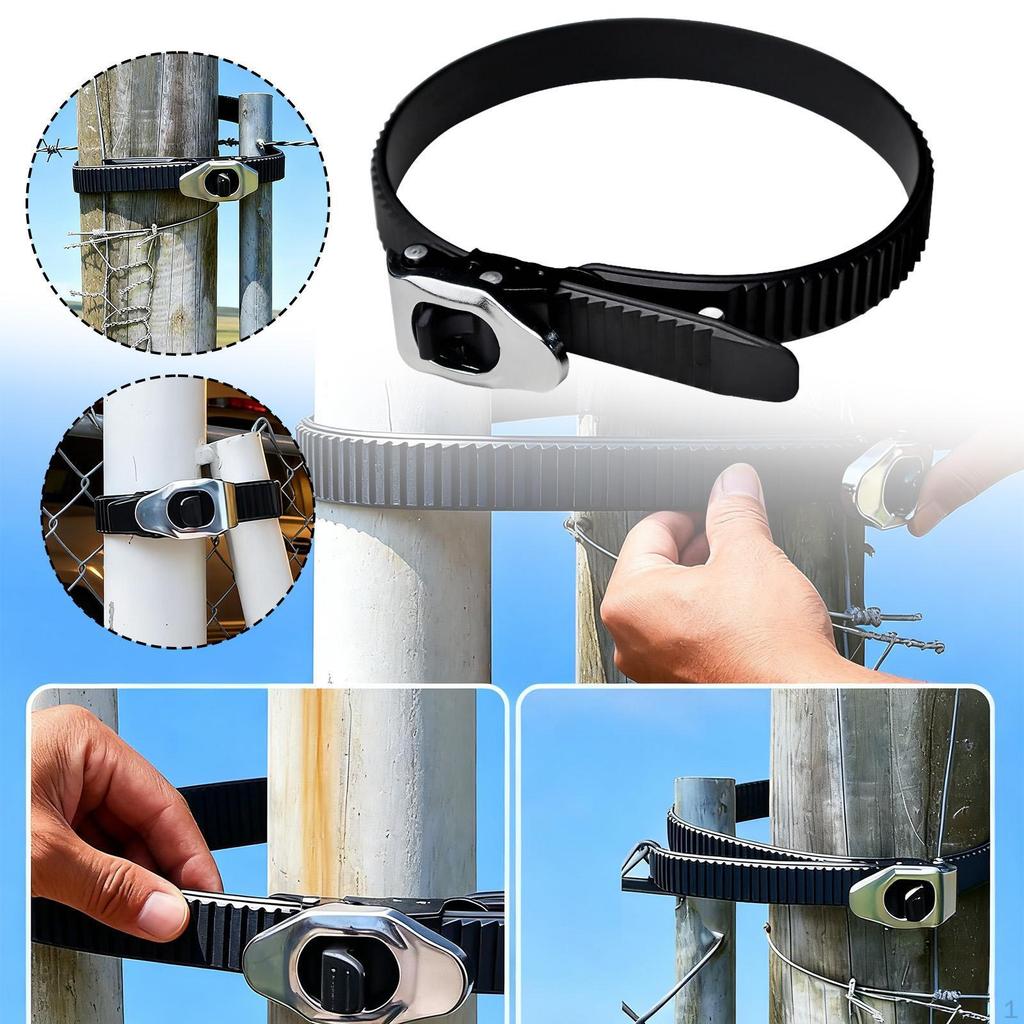 Ratcheting Cable Tie with Buckle Adjustable Locking Strap Ratchet Zip for Garage Gardening