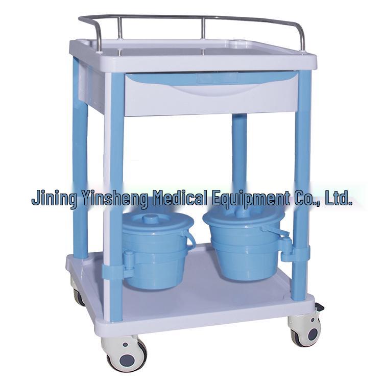 Multifunctional Medical Emergency Crash Cart with Thickened Stainless Steel for Medications