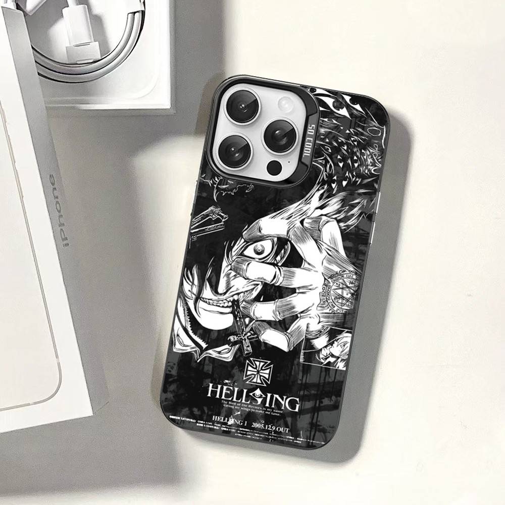 Чехлы для телефона Hellsing в стиле аниме ужасов для iPhone 17 16e 15 14 13 12 11 Plus Pro Max ProMax Цветные чехлы
