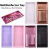 Stainless Steel Nail Tool Organizer Square Cosmetic Storage Tray Nail Art Plate Nail Salon
