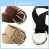 Womens Chic Faux Leather Belt With Alloy Buckle For Summer Fashion