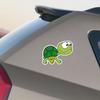 Cartoon tortoise car stickers are used for car rear window and bumper waterproof stickers home door and window wall background HE89